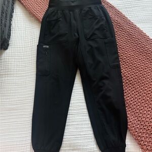 Landau Forward Black Jogger Scrubs
